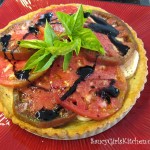 Heirloom Tomato Tart with Black Pepper Parmesan Crust
