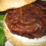 Blue Cheese Burger with Caramelized Onions