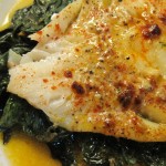 Smokey Grouper with Spinach