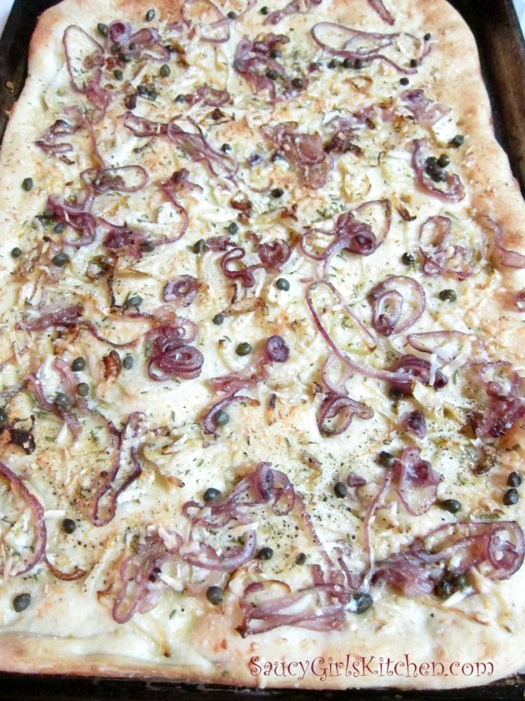 Onion Garlic Focaccia fresh outta the oven!