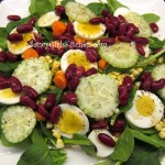 Salad with Sweet & Sour Celery Seed Salad Dressing