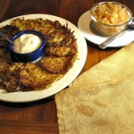 Potato Pancakes - Austrian Style with Homemade Applesauce and Yogurt