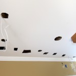 Kitchen ceiling with holes