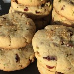 Cranberry Pistachio Shortbread Cookies